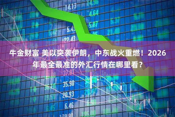 牛金财富 美以突袭伊朗，中东战火重燃！2026年最全最准的外汇行情在哪里看？