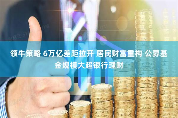 领牛策略 6万亿差距拉开 居民财富重构 公募基金规模大超银行理财