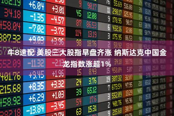 牛8速配 美股三大股指早盘齐涨 纳斯达克中国金龙指数涨超1%
