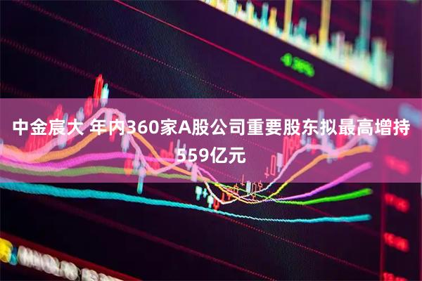 中金宸大 年内360家A股公司重要股东拟最高增持559亿元
