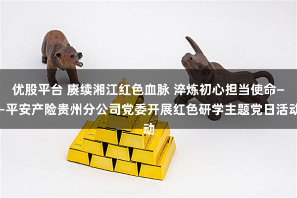 优股平台 赓续湘江红色血脉 淬炼初心担当使命——平安产险贵州分公司党委开展红色研学主题党日活动